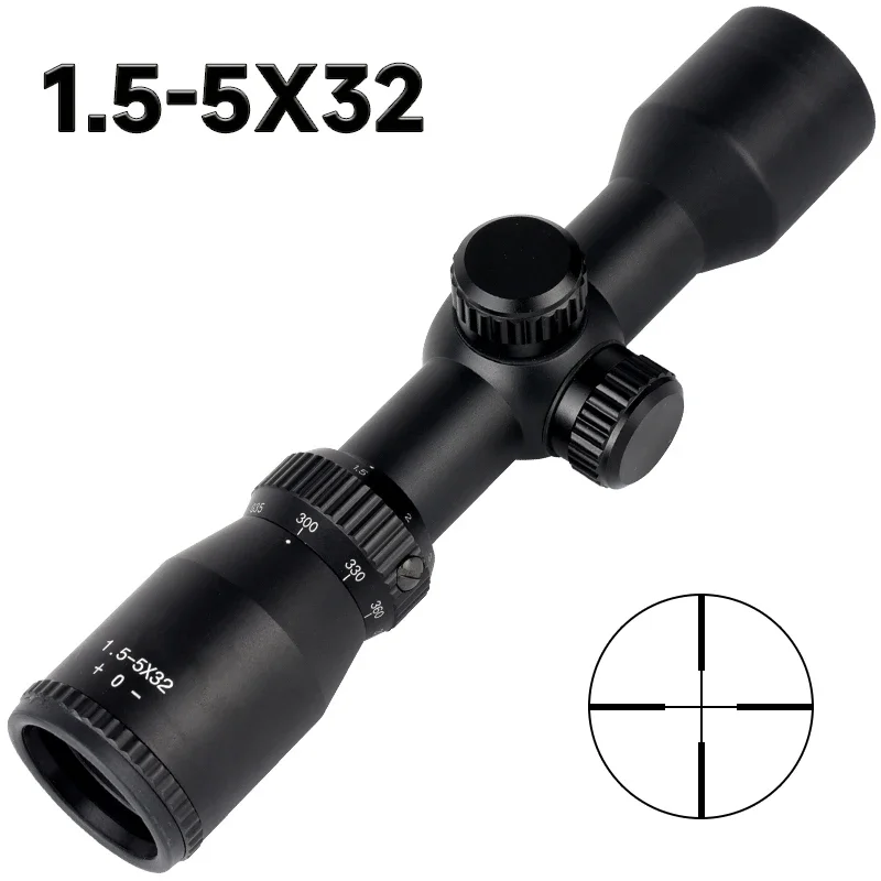 Crossbow Scope Sight - 1.5-5X32 Kruisboog Korte Jachtkijker Verlichte Optische