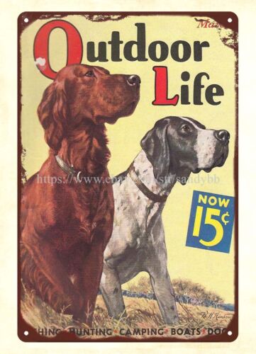 Hunting And Outdoor Shop - 1936 OUTDOOR LIFE tijdschrift jachthond omslag