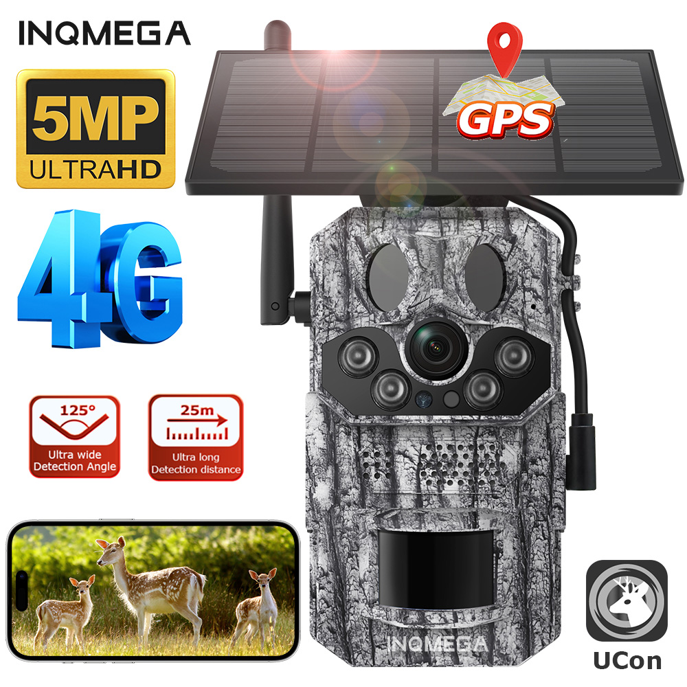 Outdoor Hunting Video Camera - INQMEGA4G 2K 5MP PIR Bewegingsgeactiveerde triggertijd