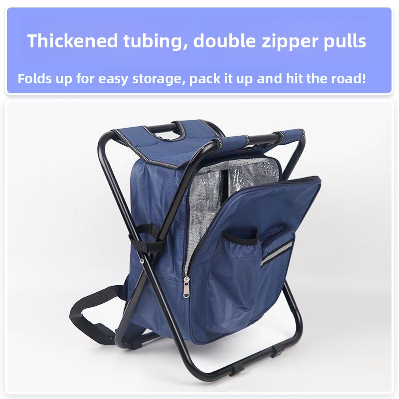Hunting And Fishing Outdoor Chairs - 2-in-1 opvouwbare visstoel tas visrugzak stoelen