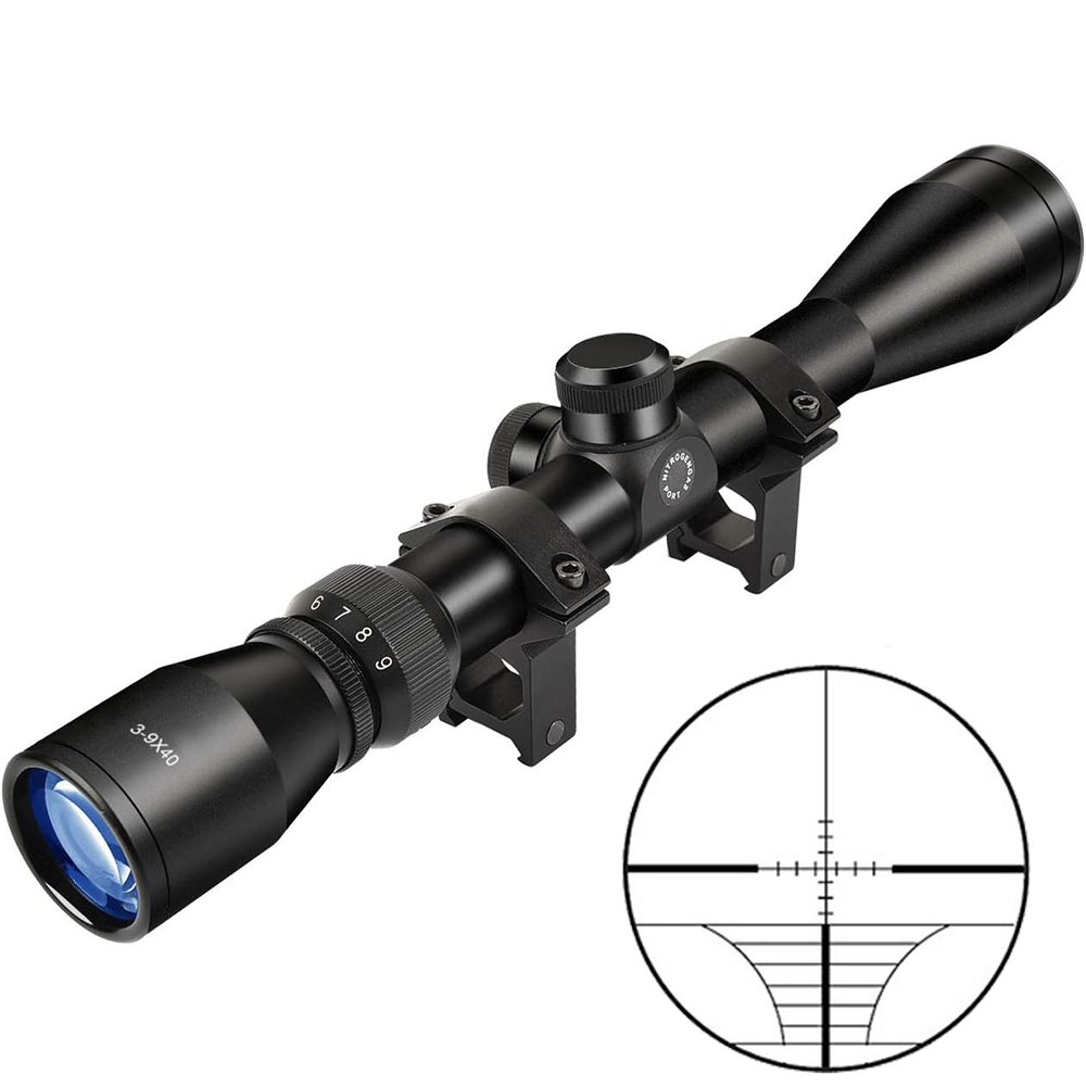 Crossbow Scope Sight - 3-9X40 Jachtgeweerlens met draadloze afstandsmeter, richtkruis