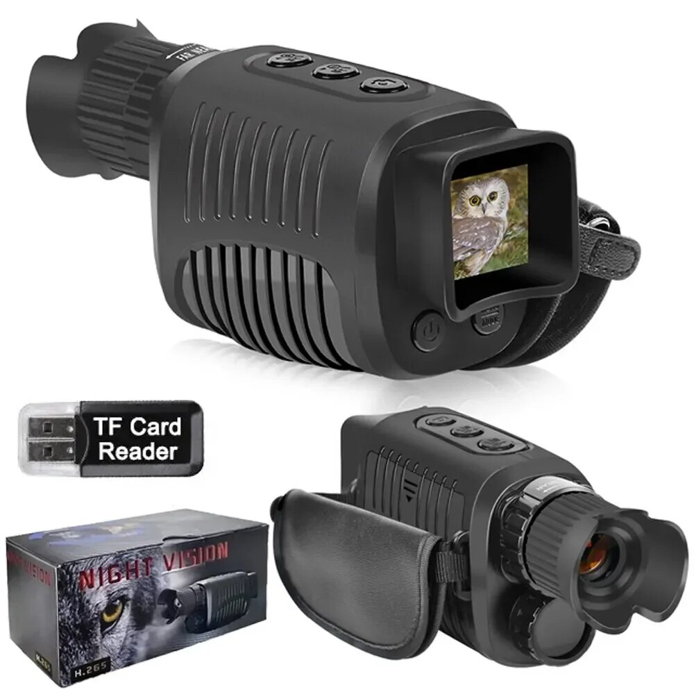 Hunting Outdoor Camera - Monoculair nachtzichtapparaat 1080P HD Infraroodcamera 5X