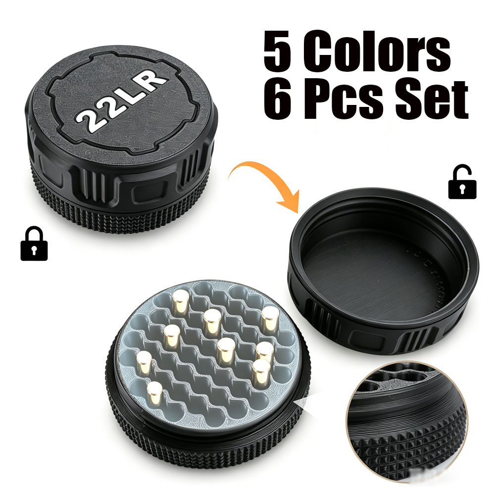 Hunting & Outdoor Supplies - 6 Stuks Munitie Opbergdoos .22LR 55