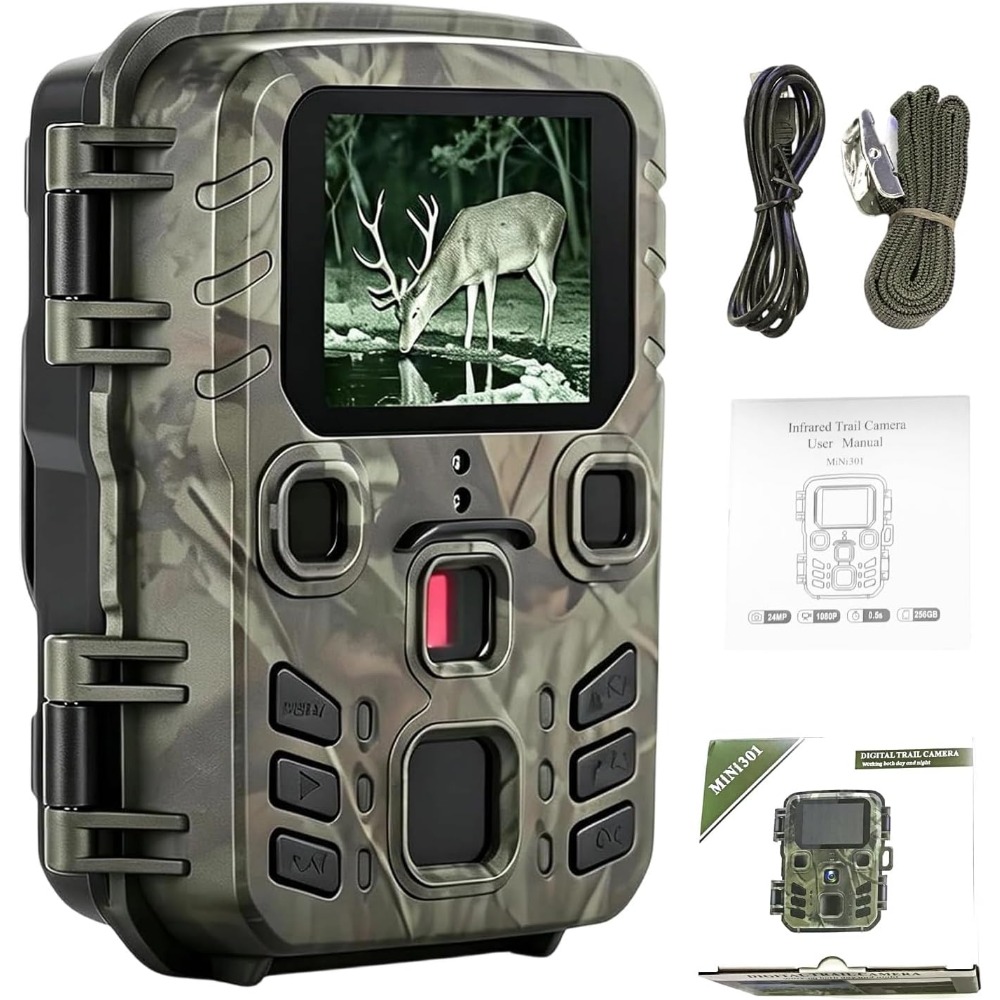 Outdoor Hunting Video Camera - Mini Trail Game Camera Nachtzicht 1080P