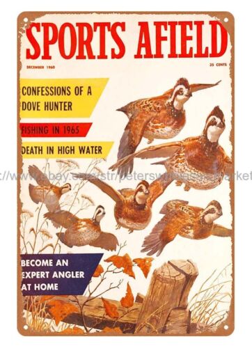 Hunting Quail - koffiehuizen muurrestaurant pub 1960 SPORTS AFIELD