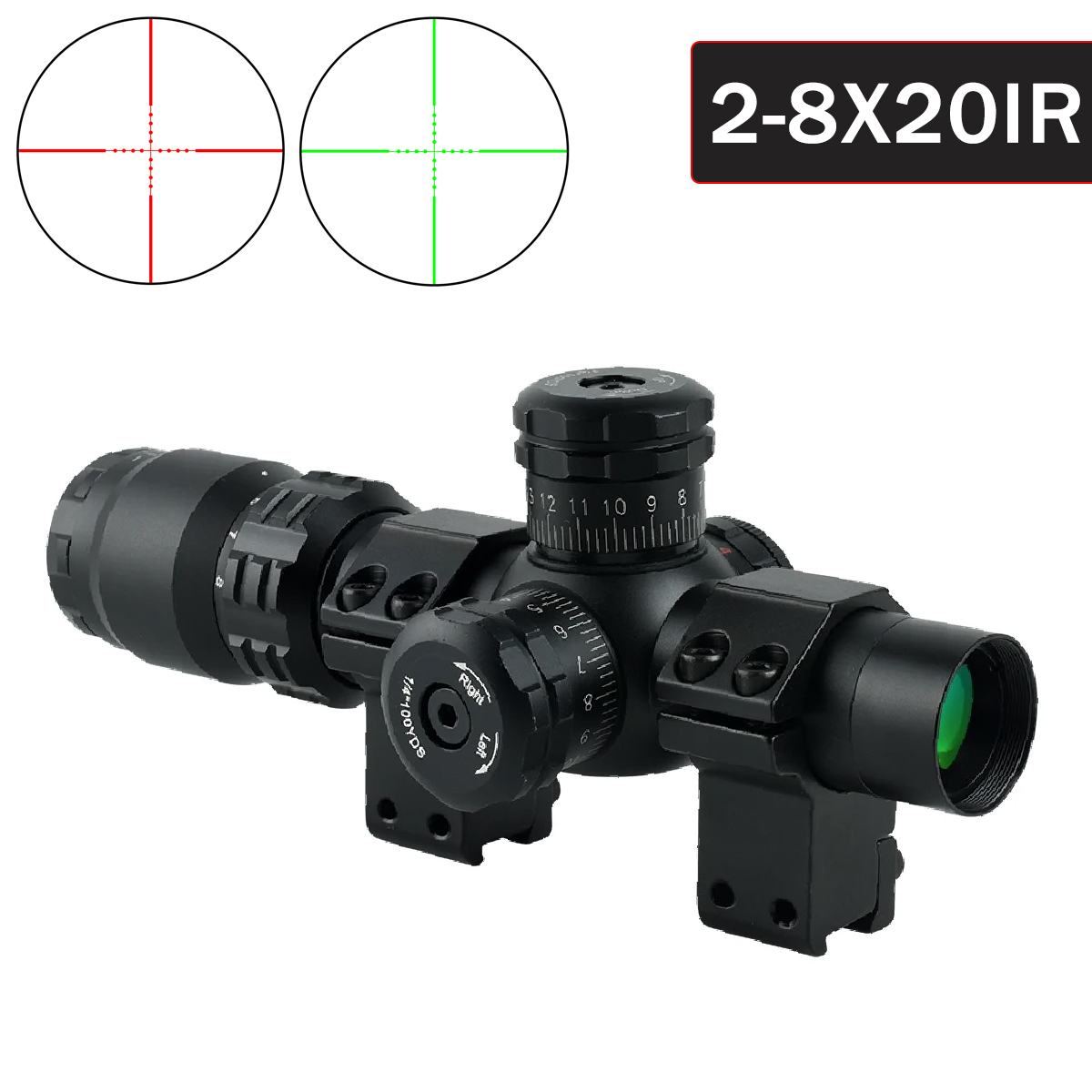 Crossbow Scope Sight - 2-8x20IR Jacht Richtkijkers Outdoor Schieten Scope