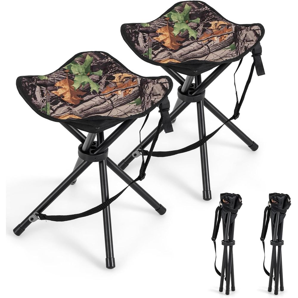 Hunting And Fishing Outdoor Chairs - 2-pack draagbare, lichtgewicht jachtkruk met schouderband,