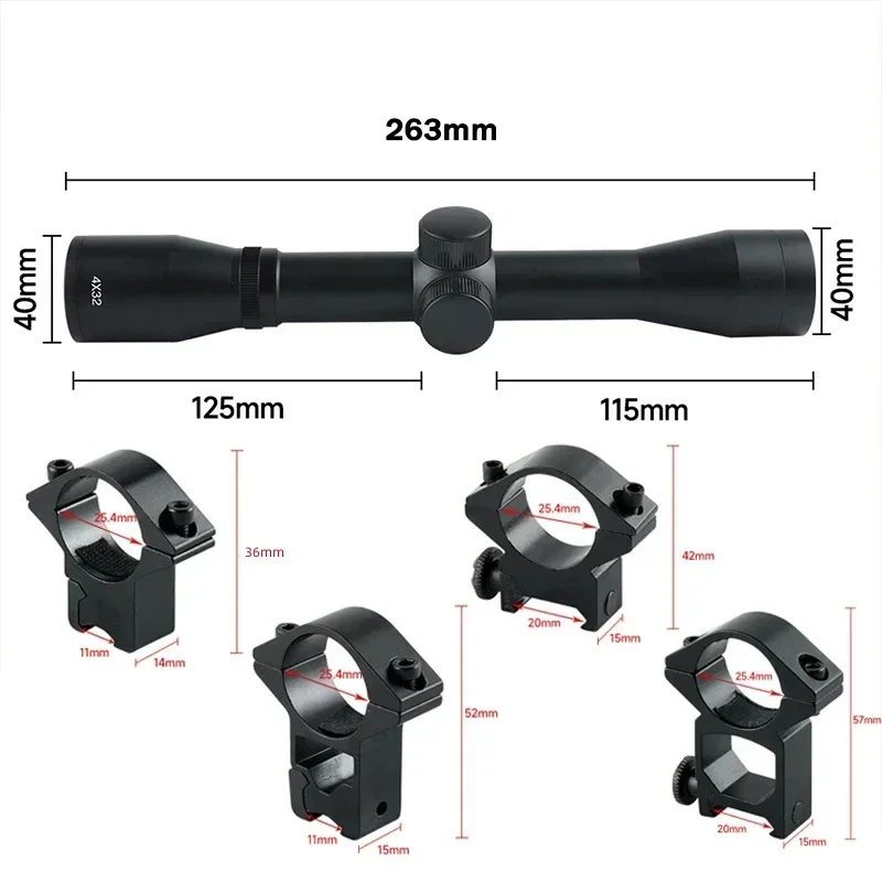 2-6X32AOE Kruisboog Korte Scop - Crossbow Scope Sight recensie en prijs