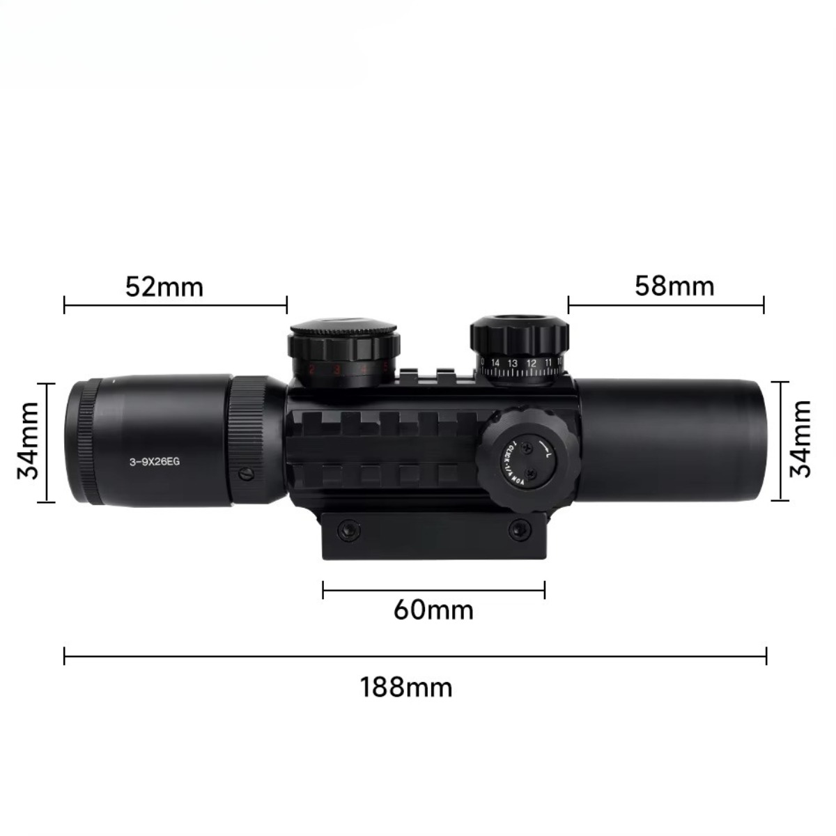 3-9x26EG Scopes Tactische Jach - Crossbow Scope Sight recensie en prijs