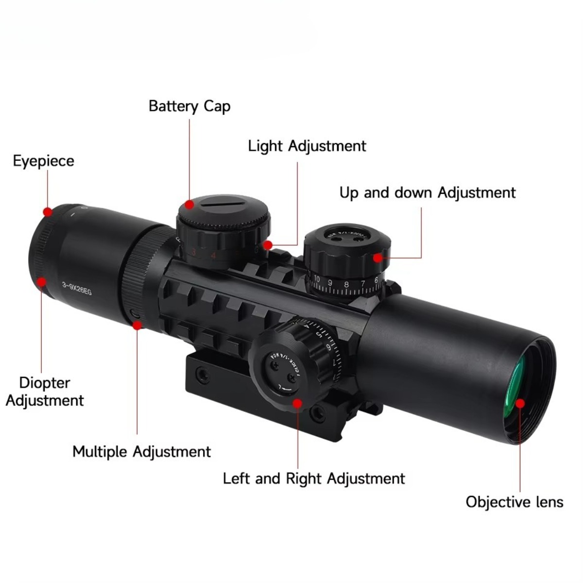 3-9x26EG Scopes Tactische Jach - Crossbow Scope Sight recensie en prijs