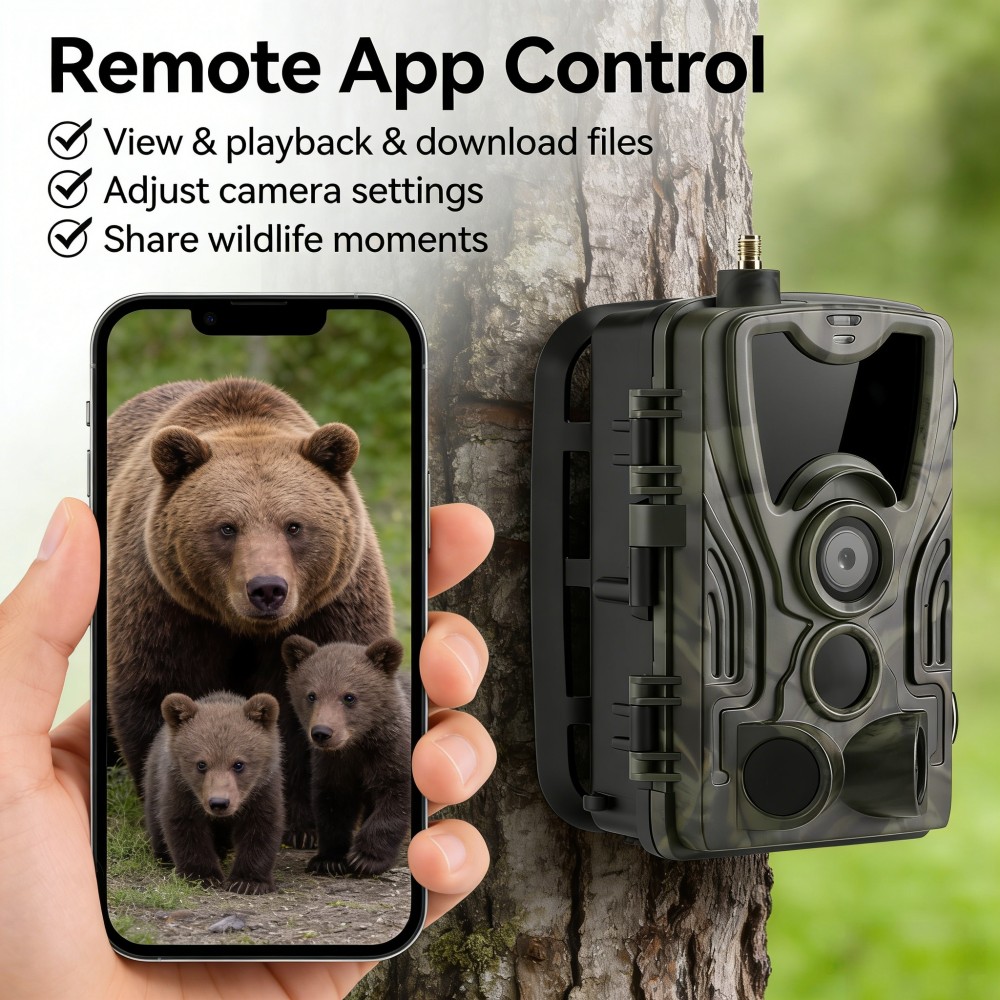 4G 4K 120MP Live Video 5000mAh - Outdoor Hunting Video Camera recensie en prijs