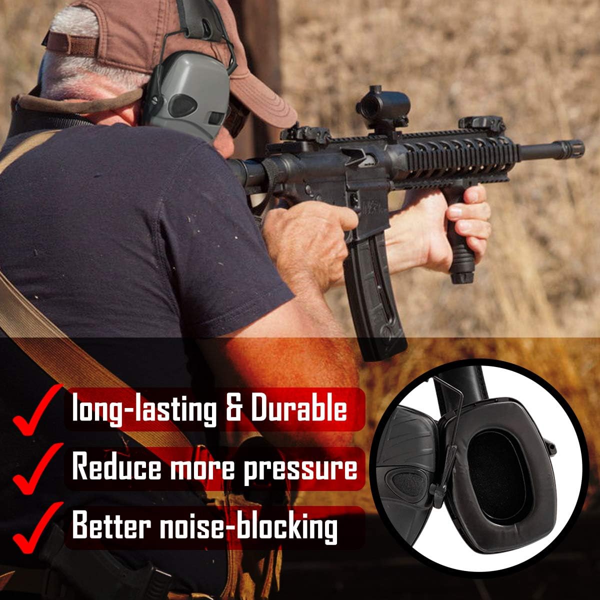 ZOHAN gel-oorkussens, vervange - Shooting Ear Muff recensie en prijs