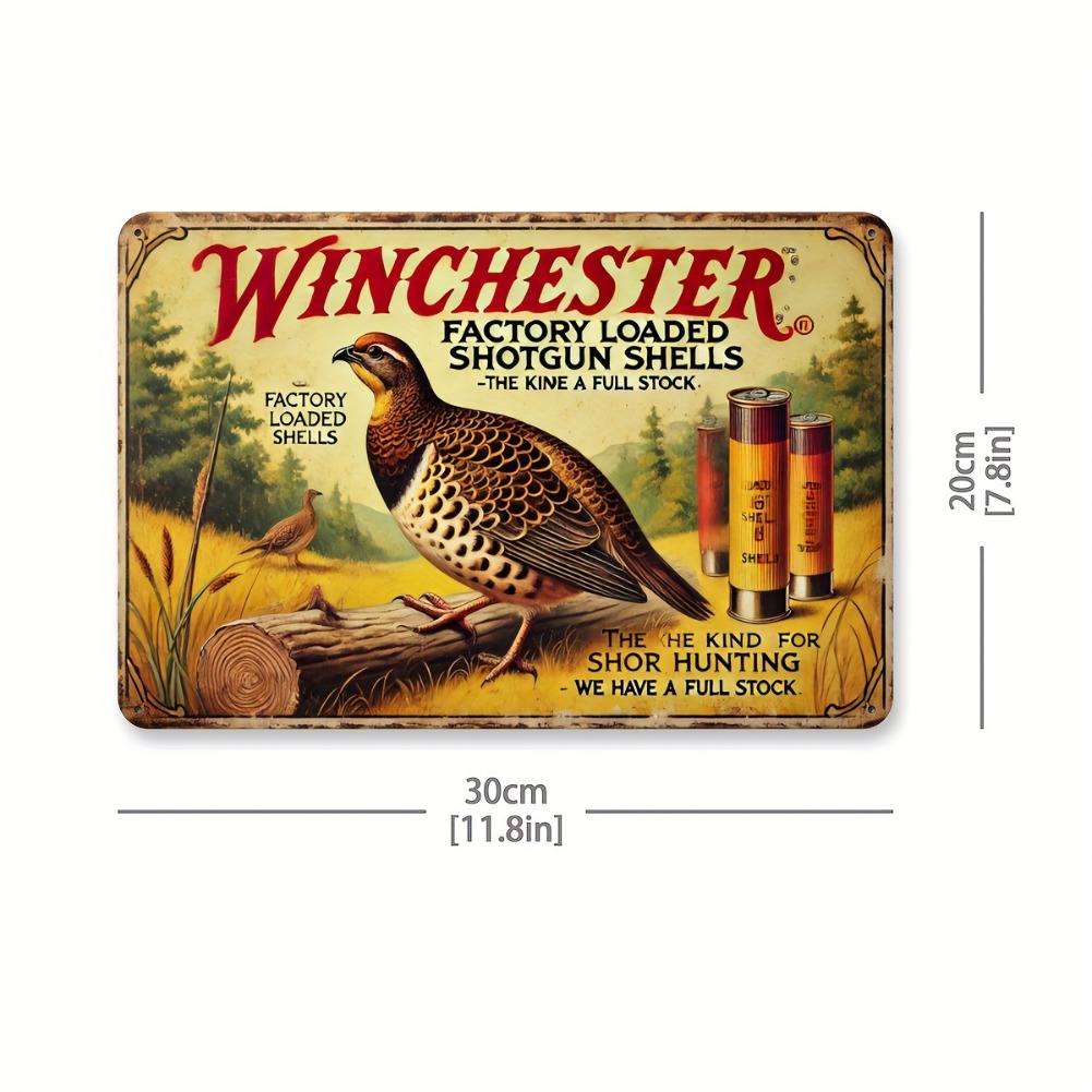 Tin Sign - Vintage duurzame me - Hunting Quail recensie en prijs