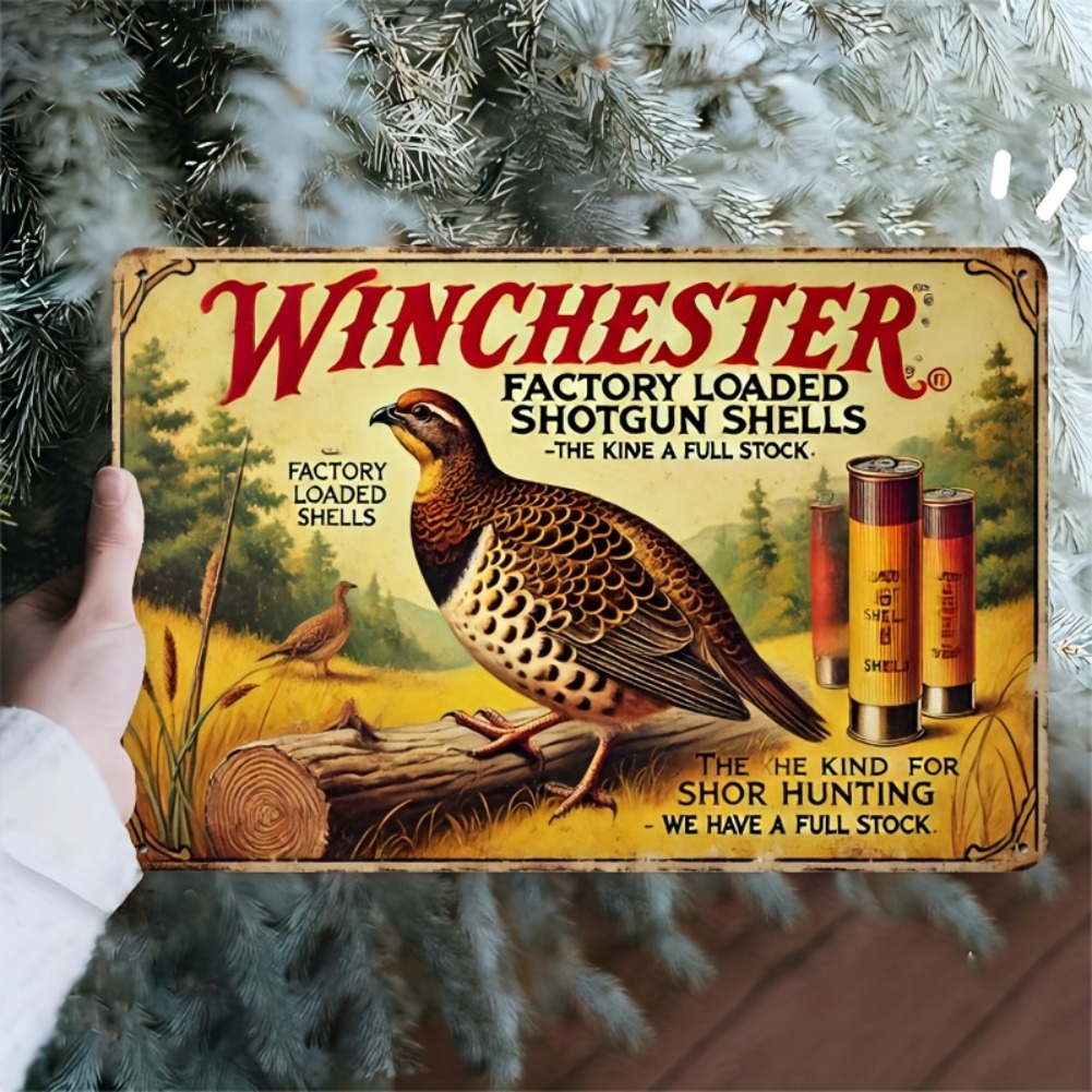 Tin Sign - Vintage duurzame me - Hunting Quail recensie en prijs