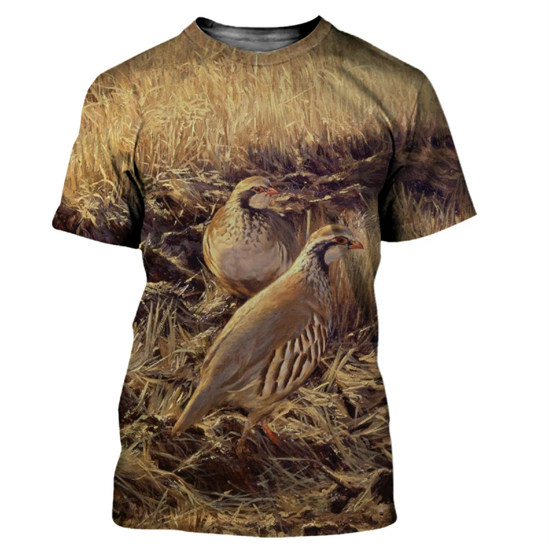 Dier Kwartel 3d Print T-Shirt  - Hunting Quail recensie en prijs