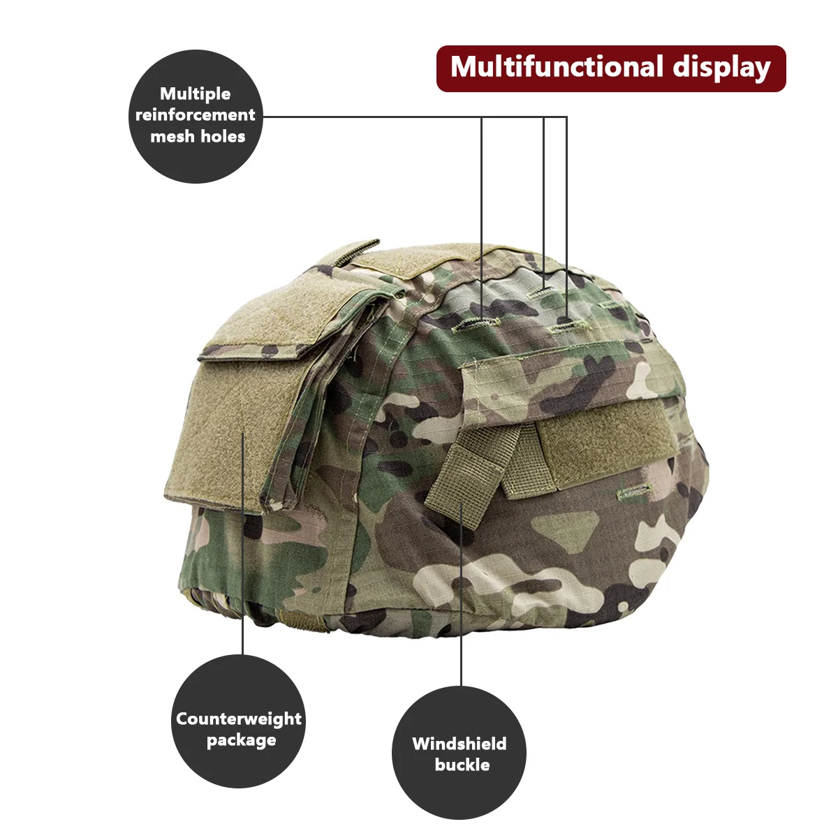 Helm Camouflage Cover Voor MIC - Hunting And Outdoor Shop recensie en prijs