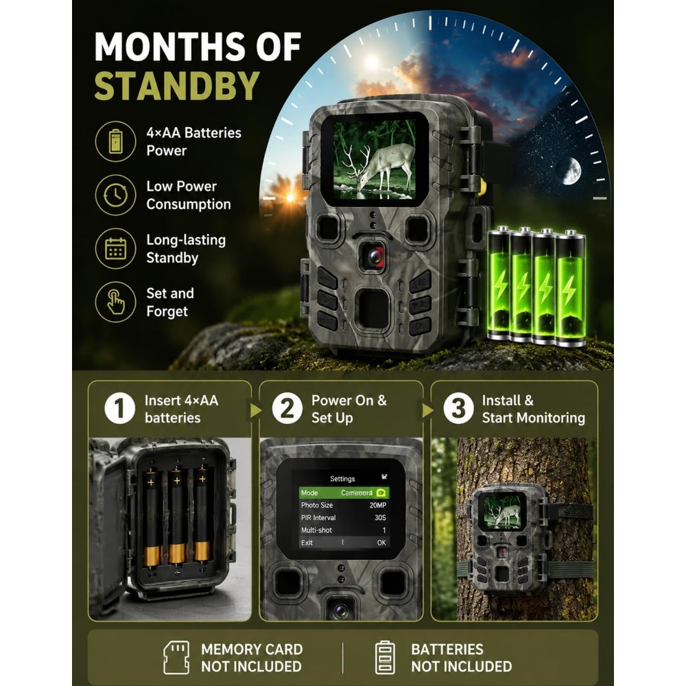 Mini Trail Game Camera Nachtzi - Outdoor Hunting Video Camera recensie en prijs