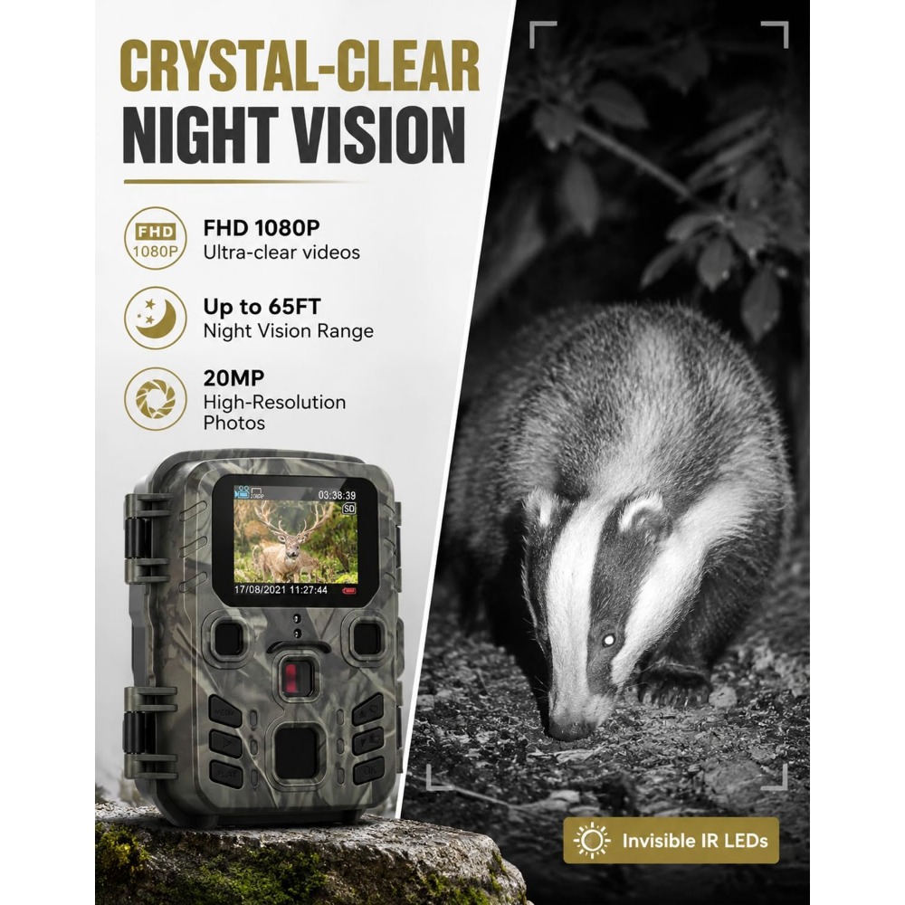 Mini Trail Game Camera Nachtzi - Outdoor Hunting Video Camera recensie en prijs