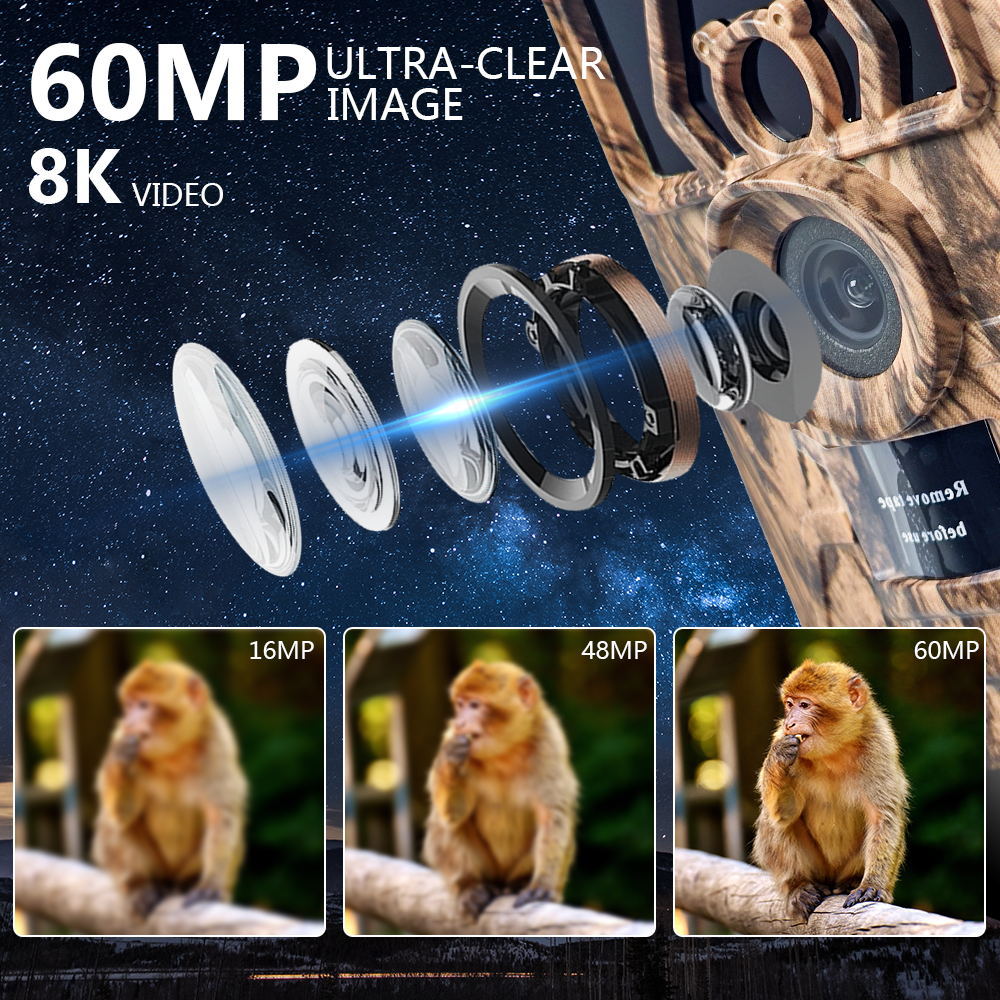 PR801W Ultra Clear 8K Video 60 - Outdoor Hunting Video Camera recensie en prijs