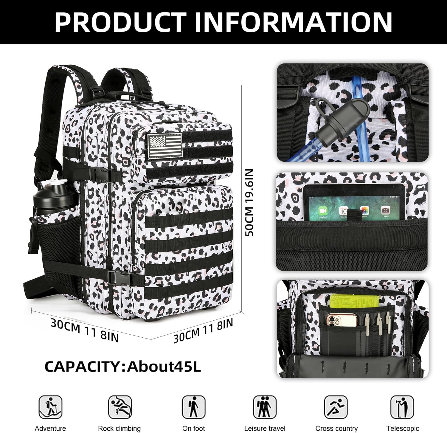 Grote 45l 3P Tactische Rugzak  - Outdoor Hunting Packs recensie en prijs
